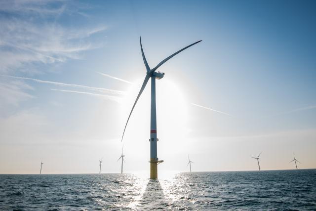 Offshore wind farm in the North Sea