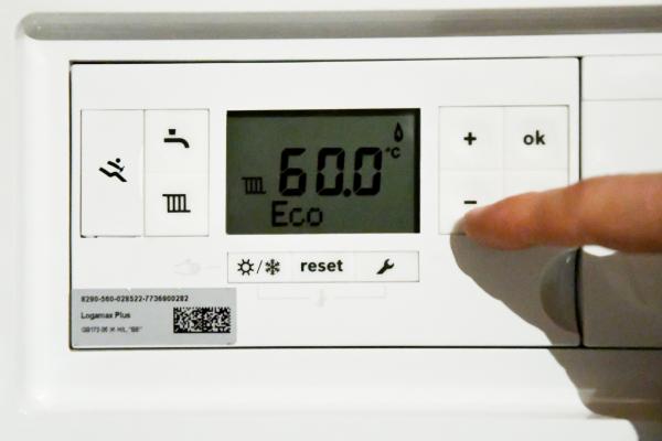 Central heating and thermostat