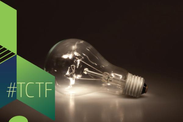 lightbulb with banner of the temporary crisis transition framework